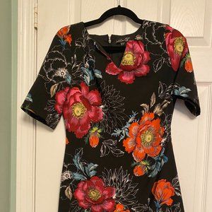 Smashed Lemon Vibrant Floral Dress Size 8